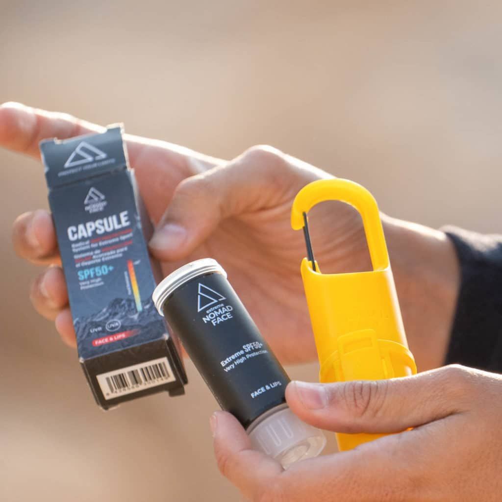La reusabilidad en proteccion solar es clave. Aquí un stick spf50+ de recambio del Bunker