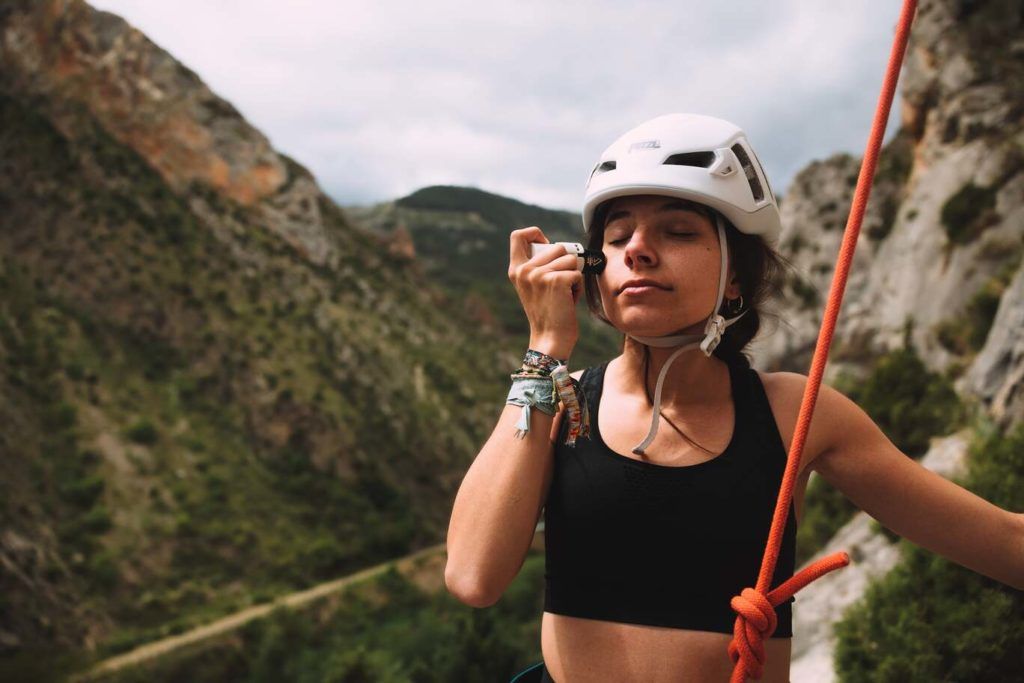 La mejor crema solar facial para escalada Nomad Face